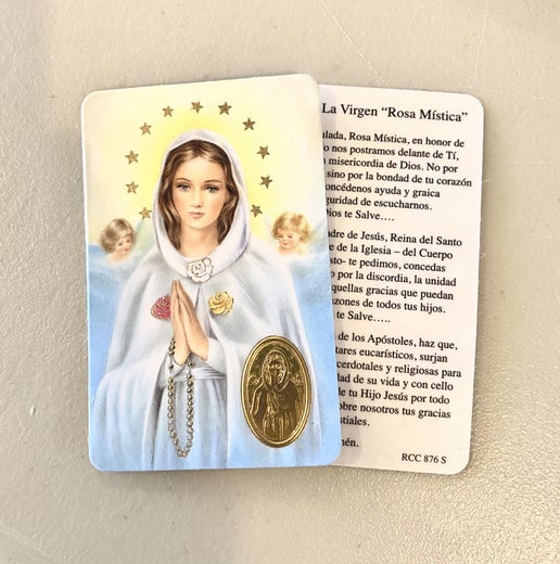 Rosa Mystica prayer card - Rosa Mystica House of Prayer : Rosa Mystica ...
